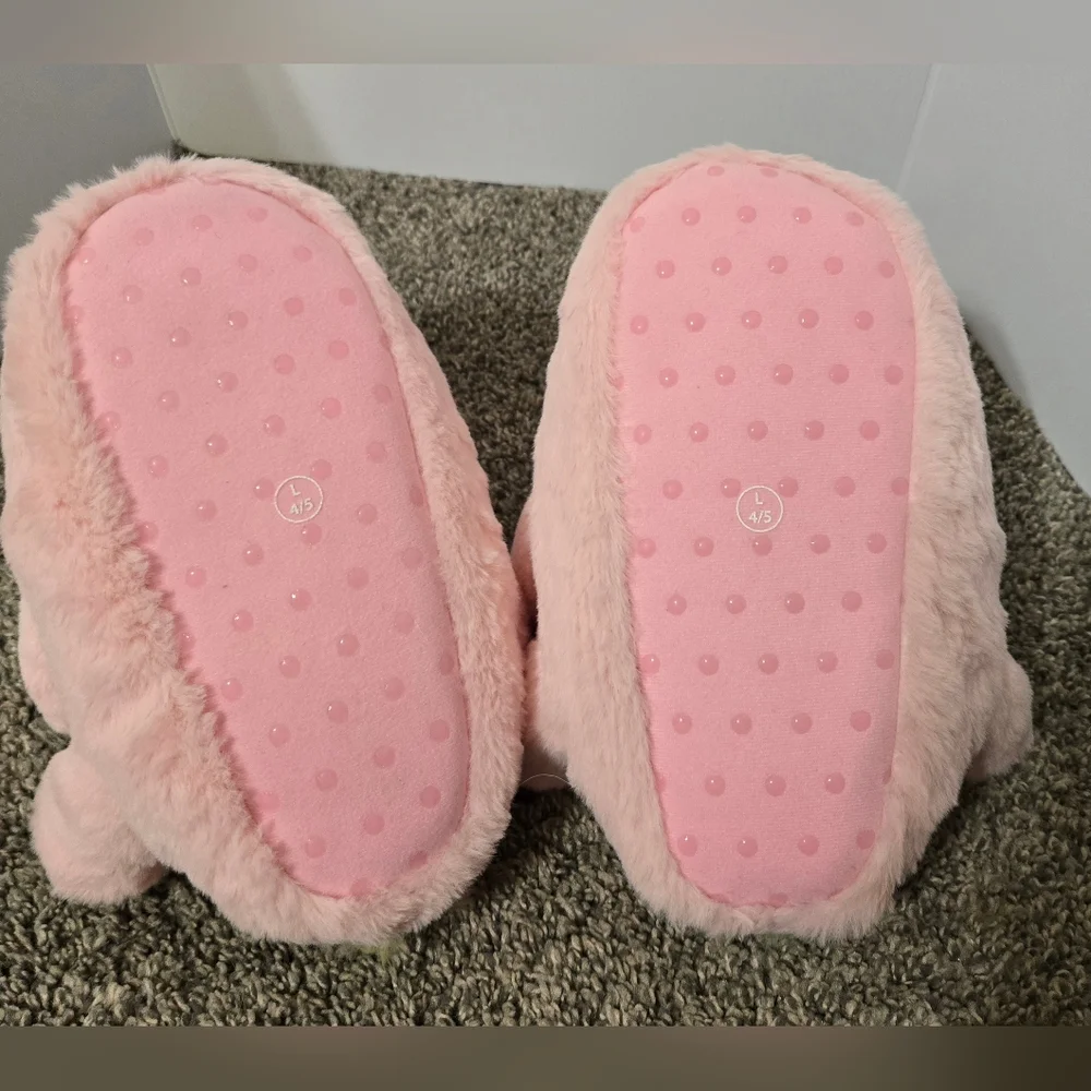 Pink Unicorn Slippers Kids Size Large 4-5, New With Tags Cat & Jack Brand